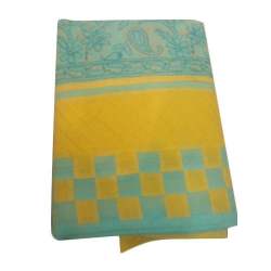 Ladies Unstitched yellow Chikan Suit