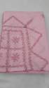pink Chikan Bedsheet
