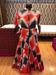 Ladies Long Printed Fancy Kurti