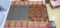 Buy Ikkat Semi Base Saree For Women