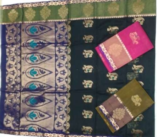 New Arrival Pattu Indian Saree For Ladies by Sanskruti Creations