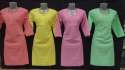 Cotton Chikan Full Sleeves Kurtis