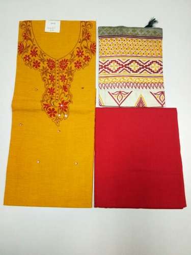 cotton work material by Naresh Textiles