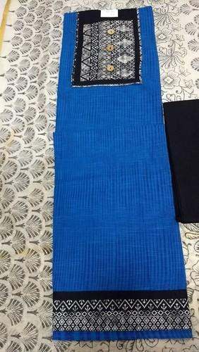 Handloom patch work suit