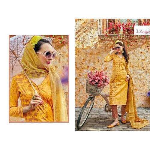 cotton printed suit