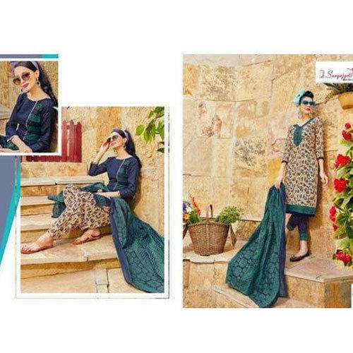 cotton trendy churidar suit