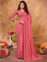 fancy-pink-foil-printed-lycra-saree