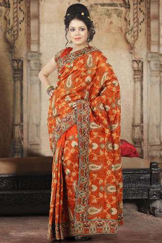 Zari Bordered Sequence work Saree by Shree Balaji Saree Emporium