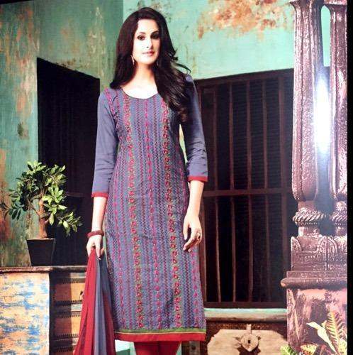 fancy cotton Dress Material  by Chanchal Collections