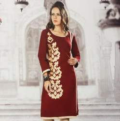 Fancy Full Sleeve work Kurti 