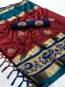 Latest Collection of Cotton Silk Saree thumb 1