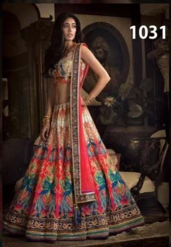 Banglory Semi Stitch Lehenga Choli For Women by VN Creation