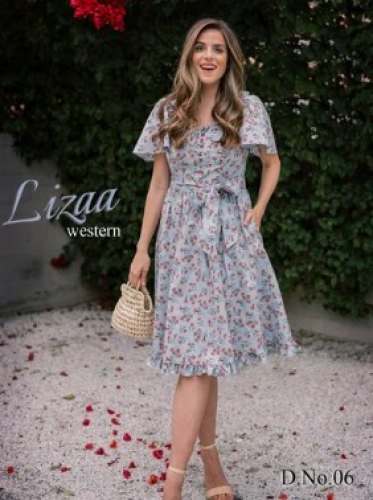 Floral Printed Western Frock For Women by A P Enterprise