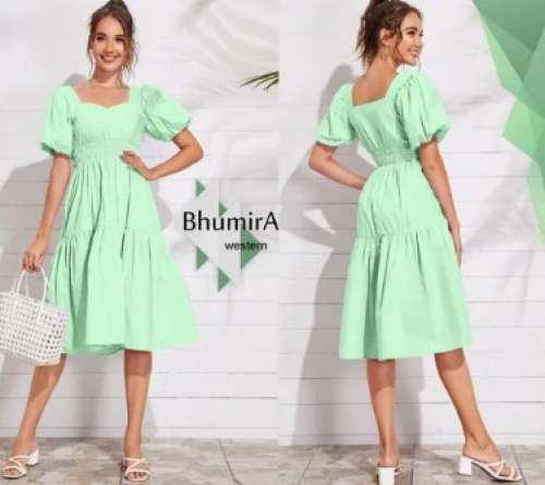 Solid Western Frock For Women