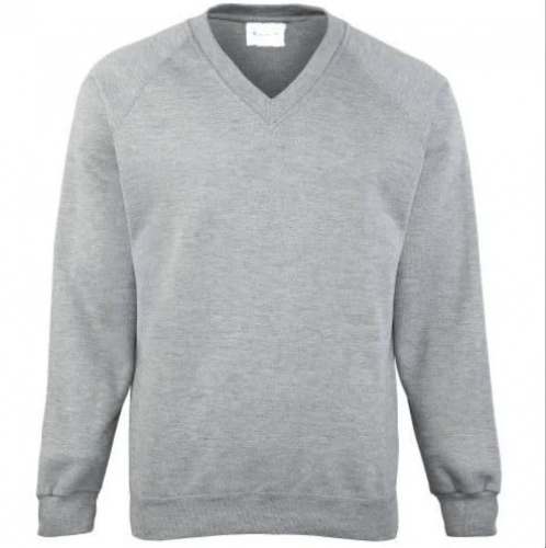 Stylish Men V-Neck Grey Sweatshirts by Bagavathi Export