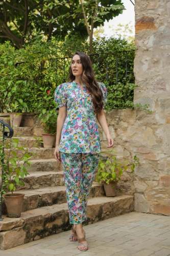 Muslin Top-Pant co ord set