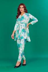 New Launch Of Beautiful Designer Co-Ord Set (Blue)