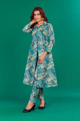 New Launch Of Beautiful Kurta Pent Or Co-Ord Set (Blue) by M2 Enterprise