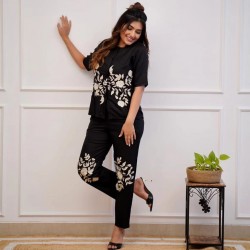 Viscose Rayon co ord set for women 