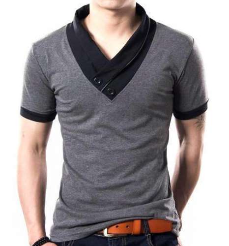 Mens Stylish V Neck T Shirt by Astra Knitwear