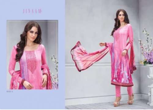 pink color Casual Wear Ladies Georgette Embroidered Suit by Vasan Shree