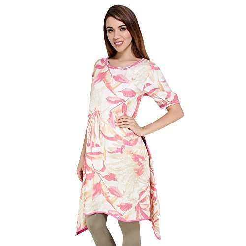 Designer Floral Linen Kurti by Vandana Creations