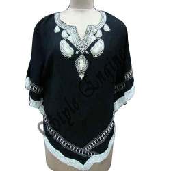 Embroidery Black Kaftan