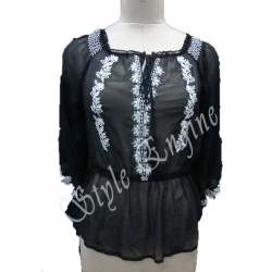 Embroidery Georgette Top