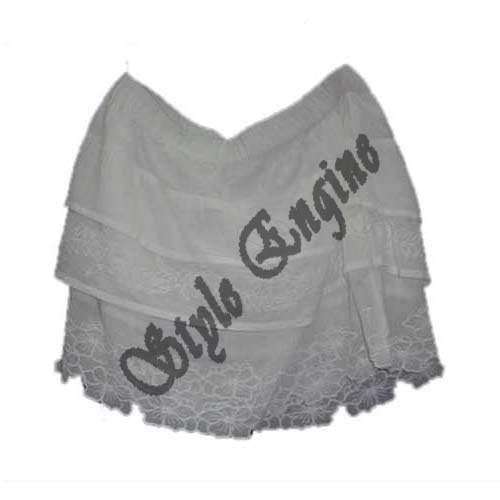 White Cotton Skirt