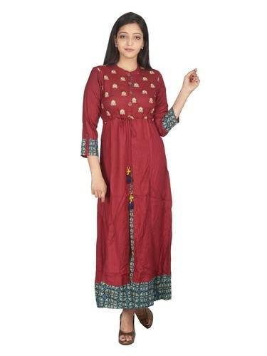 Zari Embroidered Kurti 