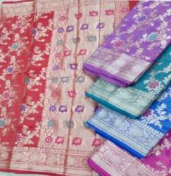 New Arrival Georgette Banarasi Silk Saree At Wholesale Rate