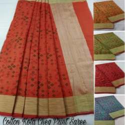 New Collection Cotton Printed Saree For Women