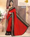new-collection-red-printed-saree-for-women