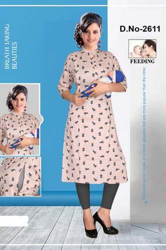 All Size Rayon Feeding Kurti 