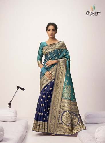 Wedding wear Art Silk Jacquard saree by Maitrik Fashion