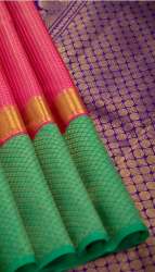 Strawberry Pink Kanchivaram Fancy Saree