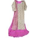 fancy-pink-kurti-with-skirt-set