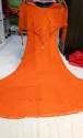 trendy-orange-jacket-style-plain-kurti