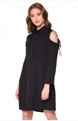 Ladies Black Plain One piece Dress by Arforyou Pvt Ltd