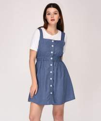 Two Piece Party Wear Pinafore Dress