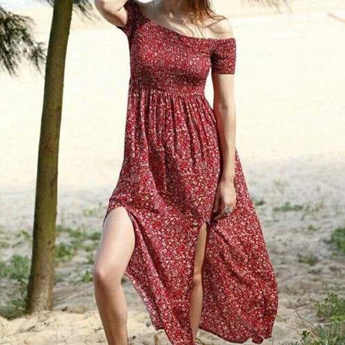 Party wear Printed Western Long Gown 