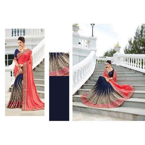 Latest Designer Embroidered Saree by Ghoonghat Saree House