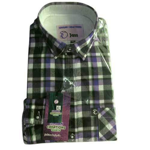 Mens Checked Shirt by Simran Creations