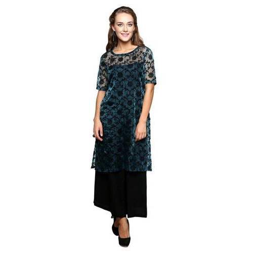 Ladies Designer Net Kurtis by S S Enterprises