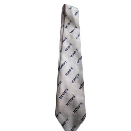 Cream School Tie by Bhagwati Enterprises