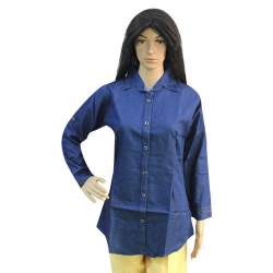 Ladies Denim Blue Shirts