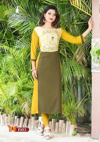  Mittoo Brand Long Rayon Kurti by Vagmi Creations