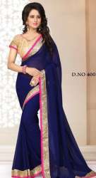 georgette border saree