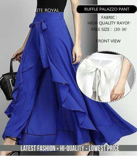 Ladies Ruffle Palazzo