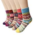 Women Self Designer Cotton Socks thumb 2
